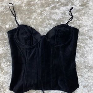 BCBG velvet corset
